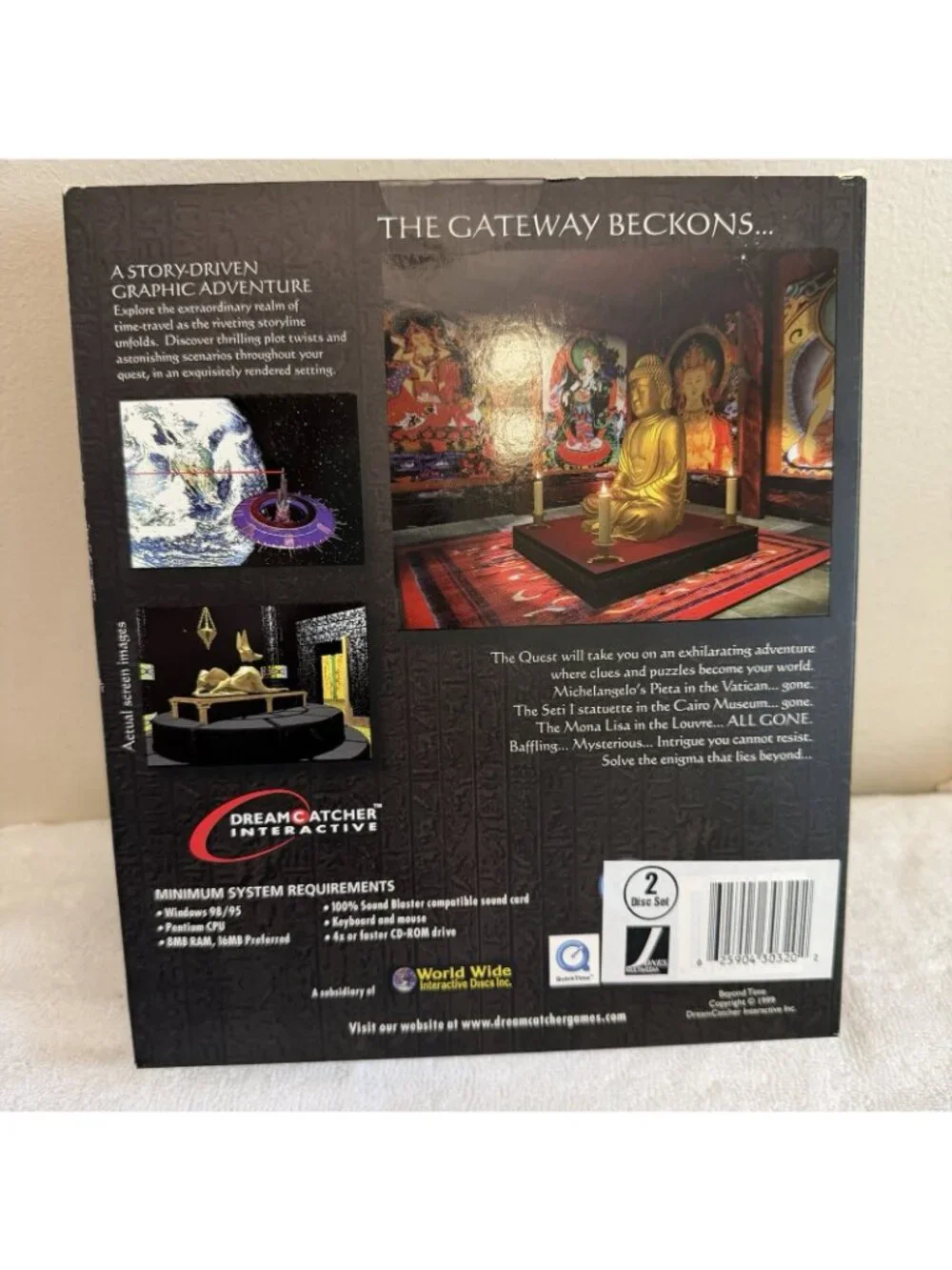 Beyond Time PC CD-ROM 2 Disc Set New Security Sealed DreamCatcher Windows